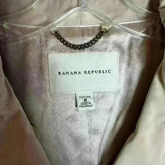 Banana Republic women’s jacket, button up with tie, size M petite - Picture 4 of 7